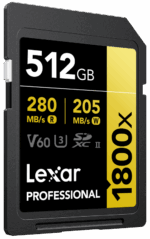 Lexar SDXC Pro 1800x  512GB - Image 3
